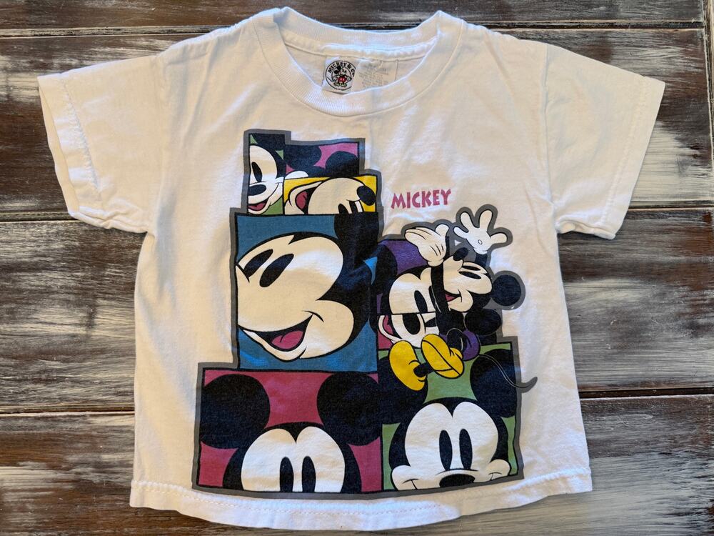Vintage Mickey & Co Kid's Short Sleeve Mickey Graphic Tee Size 4